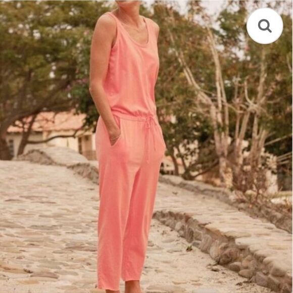 Frank & Eileen Heritage Jersey Jumpsuit Sherbert Size M